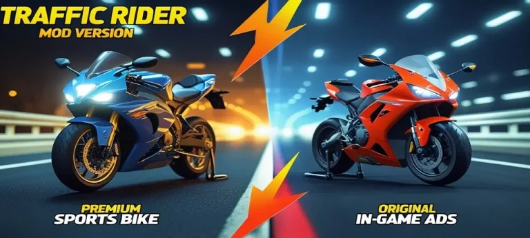 Traffic Rider MOD vs Original Version